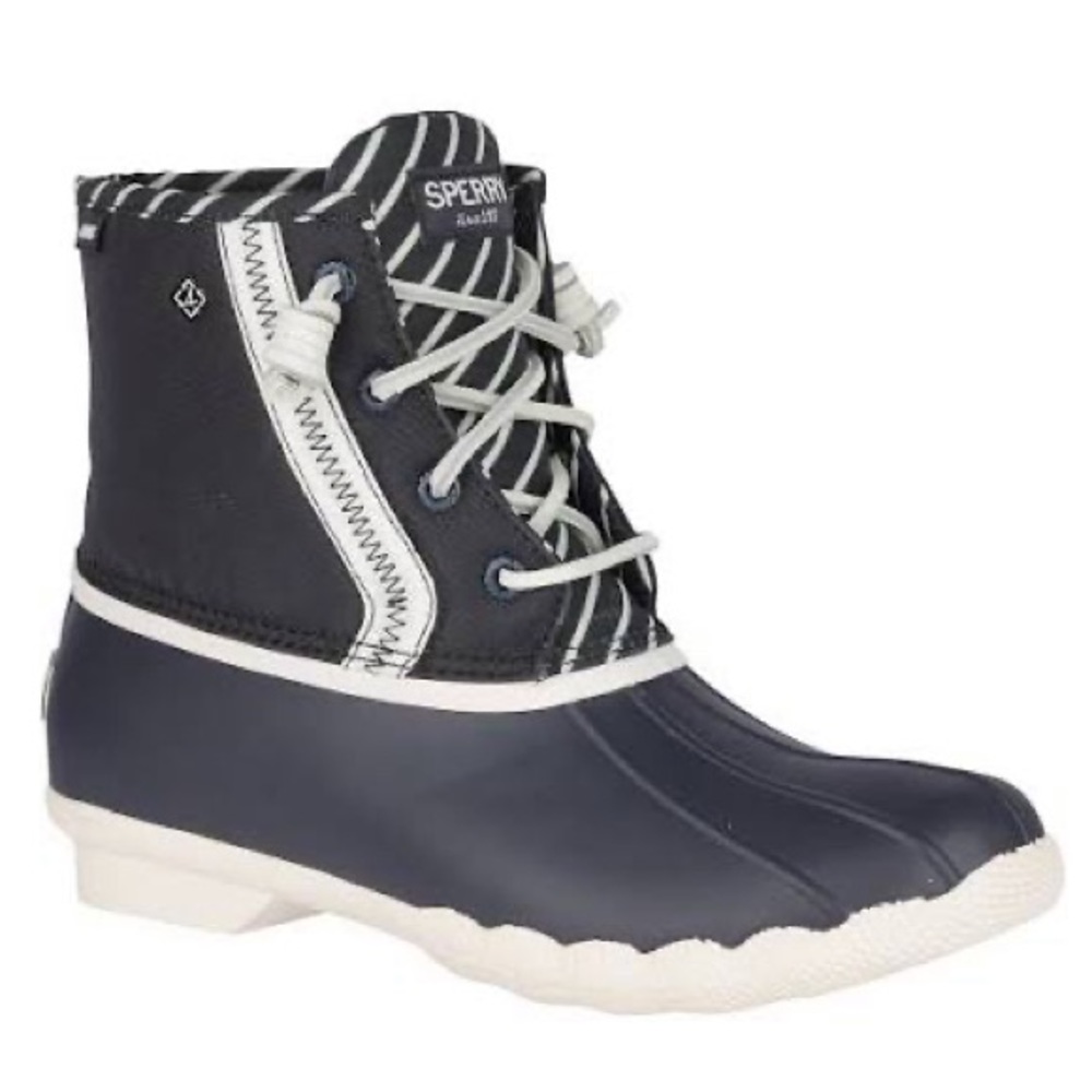 SPERRY TOPSIDER SALTWATER BIONIC DUCK BOOT NAVY